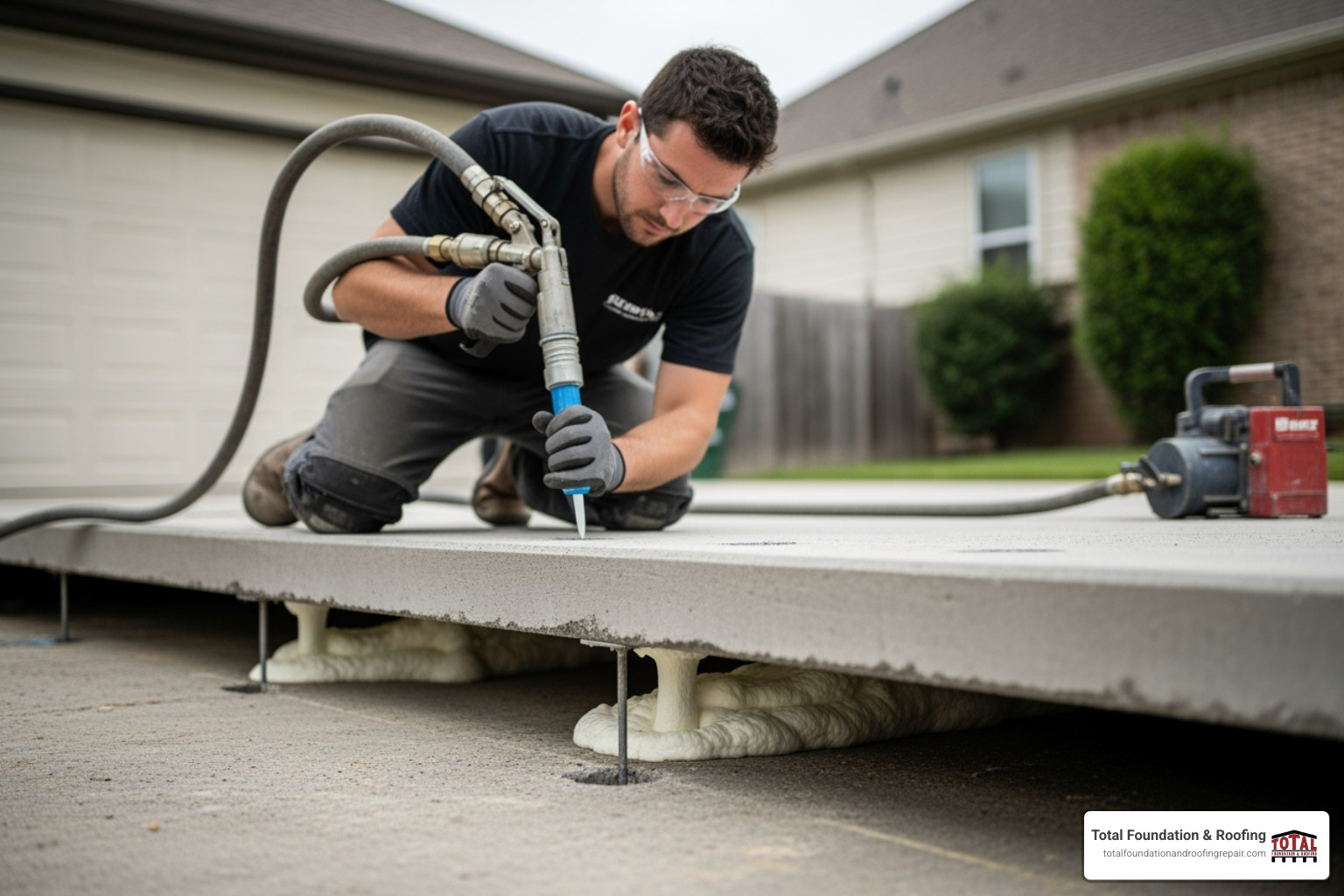 polyurethane foam injection process - concrete settling solutions polyurethane foam injection process - concrete settling solutions