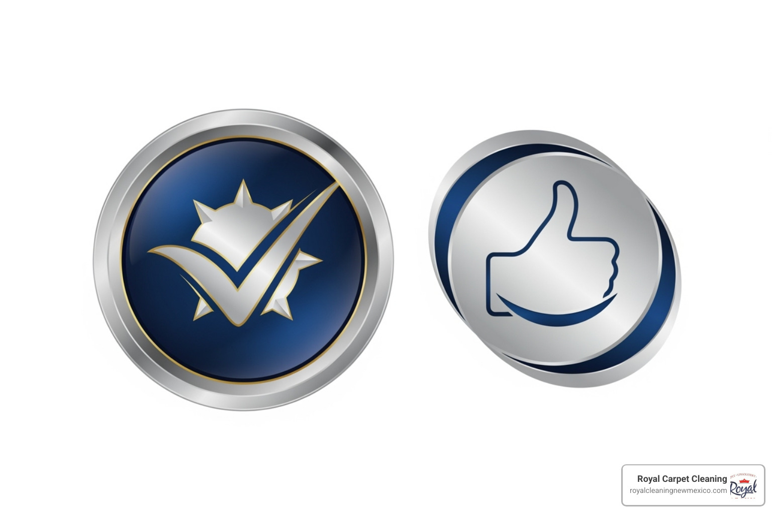 IICRC certification logo and 100% satisfaction guarantee badge - upholstery cleaning experts