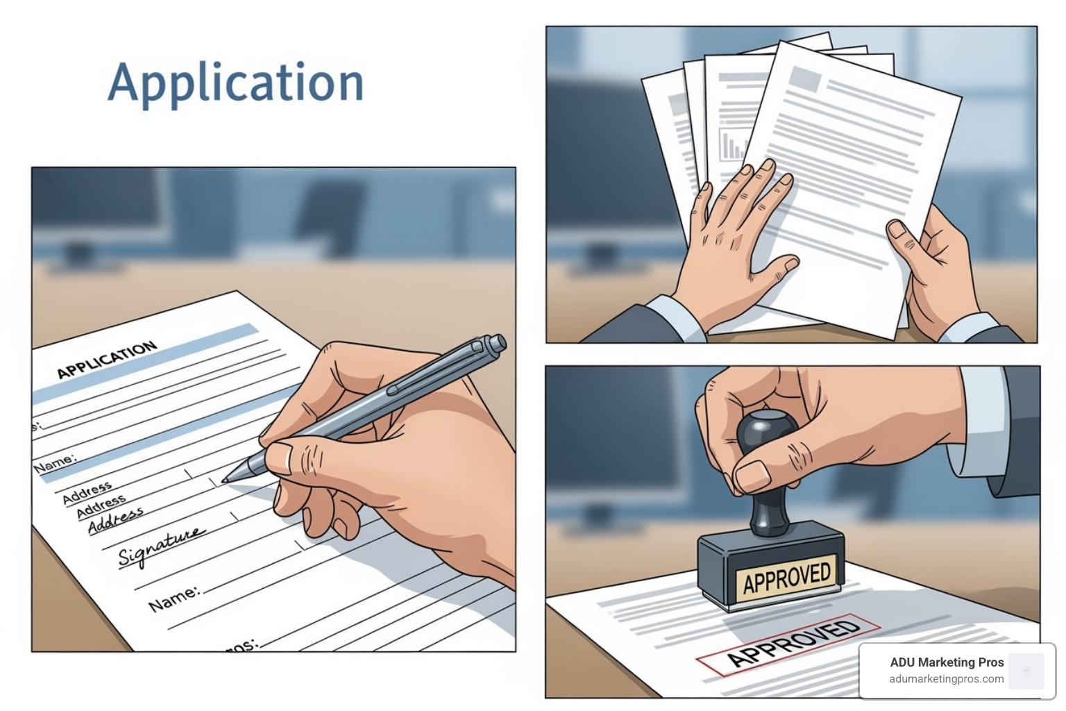 Graphic flowchart illustrating the application and approval process for the CalHFA ADU Grant - adu rebates california Graphic flowchart illustrating the application and approval process for the CalHFA ADU Grant - adu rebates california