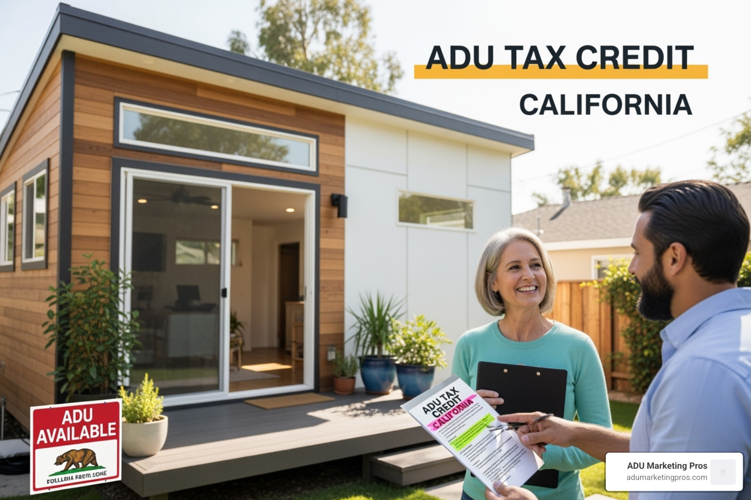 property tax bill with new construction assessment - adu tax credit california