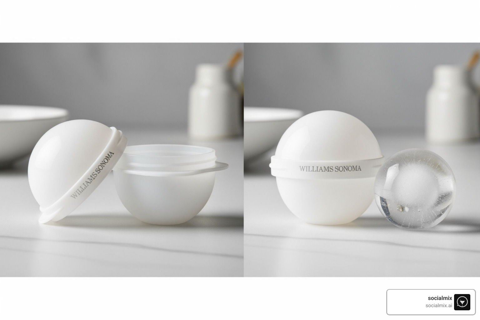 Williams Sonoma Ice Sphere Mold - Ice ball molds Williams Sonoma Ice Sphere Mold - Ice ball molds