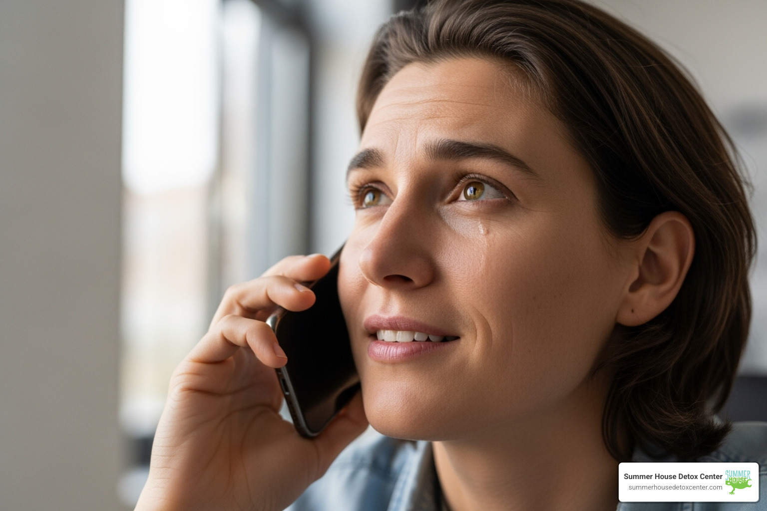 a person on the phone, looking relieved - detox centers polk county florida a person on the phone, looking relieved - detox centers polk county florida