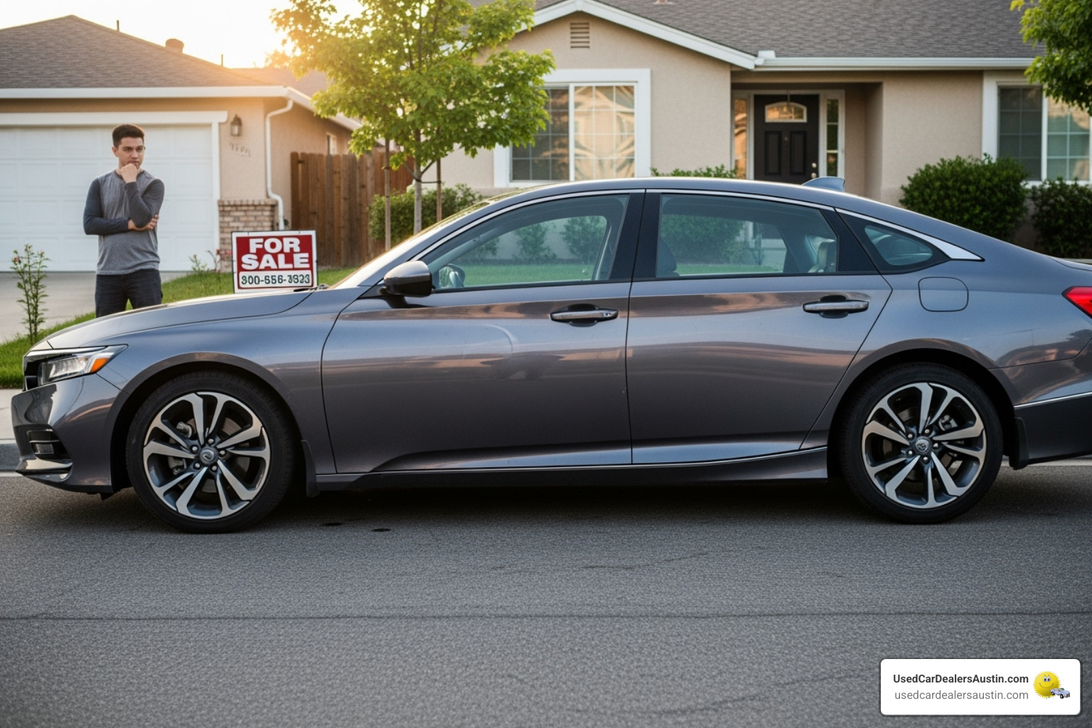 of the dashboard and infotainment screen of a 10th generation Honda Accord - buy second hand honda accord