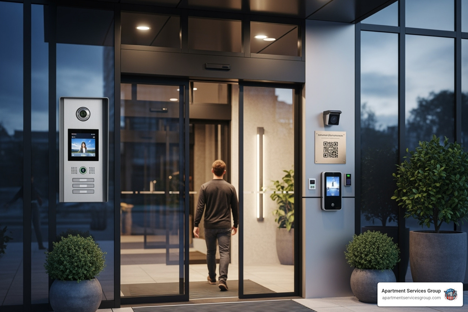 property manager's dashboard showing multiple access points on a tablet - property access solutions