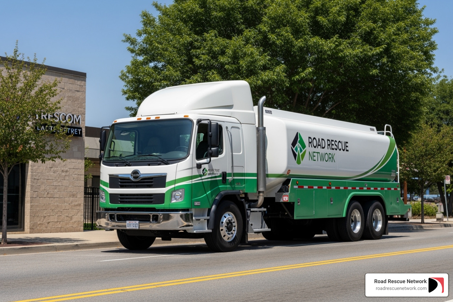 Eco-friendly Road Rescue Network fuel truck - home delivery of petrol and diesel