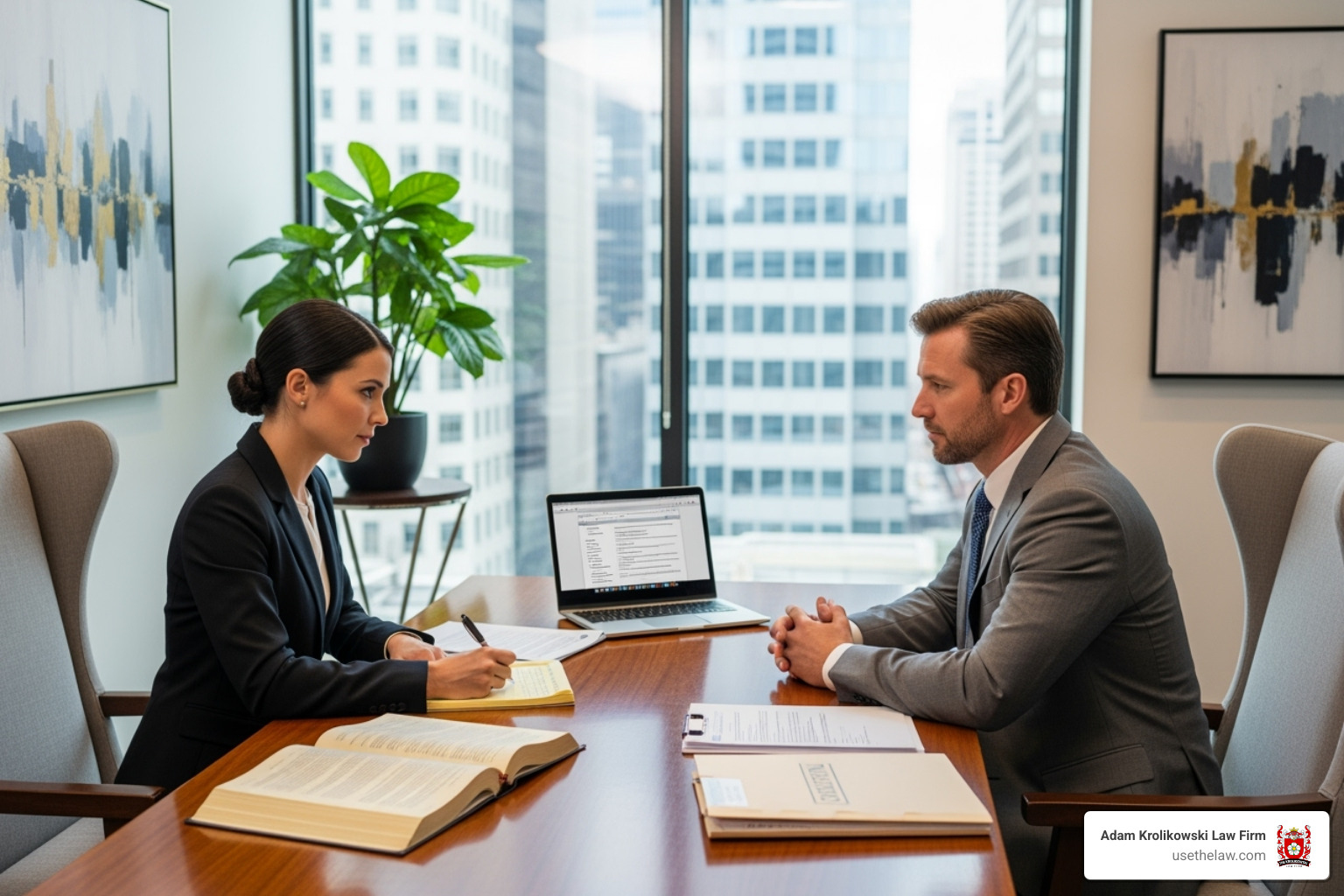 person having consultation with attorney - accident victim legal help person having consultation with attorney - accident victim legal help