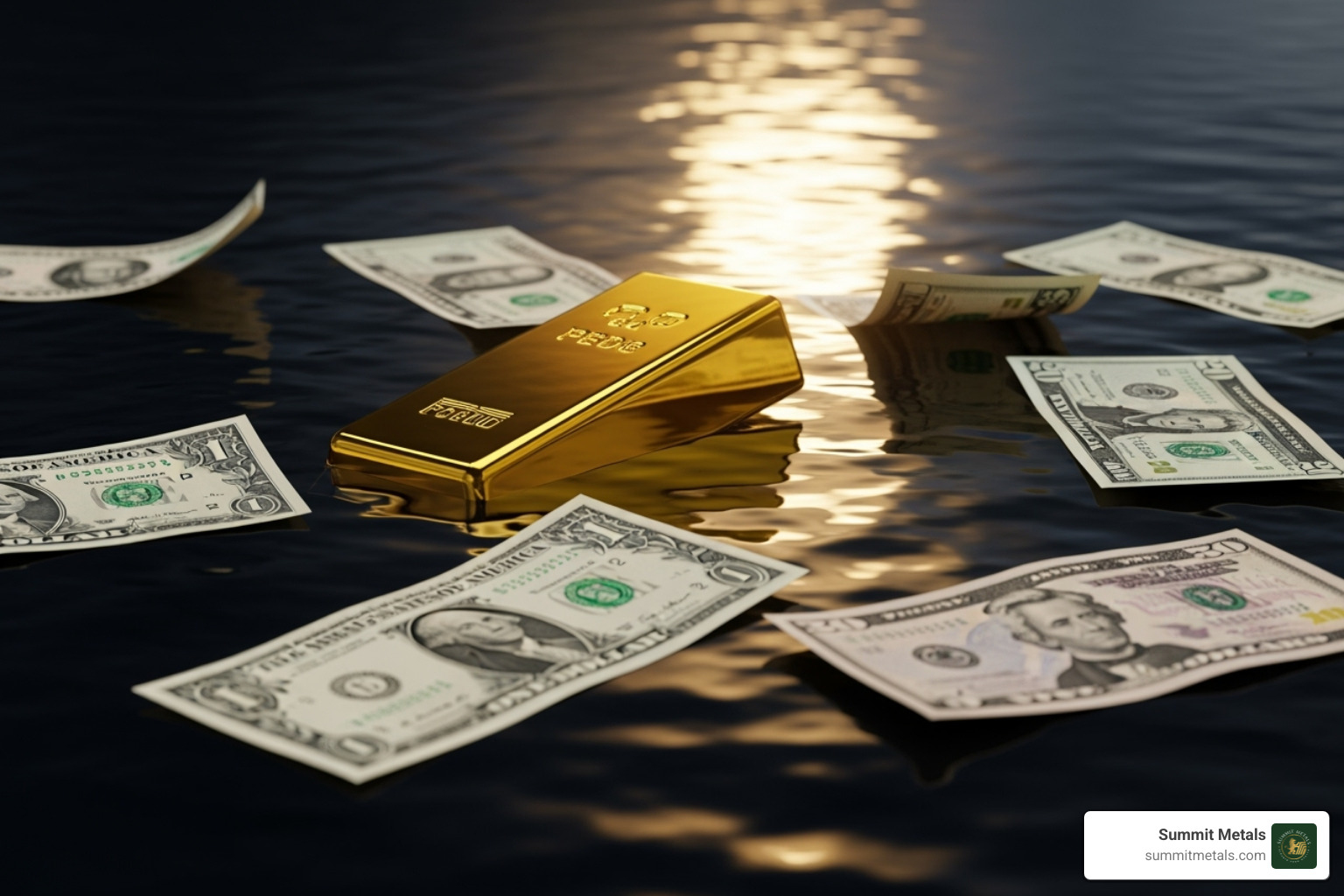 Different weights of gold, including a small vial of gold dust, a 1-ounce gold coin, and a 1-kilogram gold bar - gold price american dollar Different weights of gold, including a small vial of gold dust, a 1-ounce gold coin, and a 1-kilogram gold bar - gold price american dollar