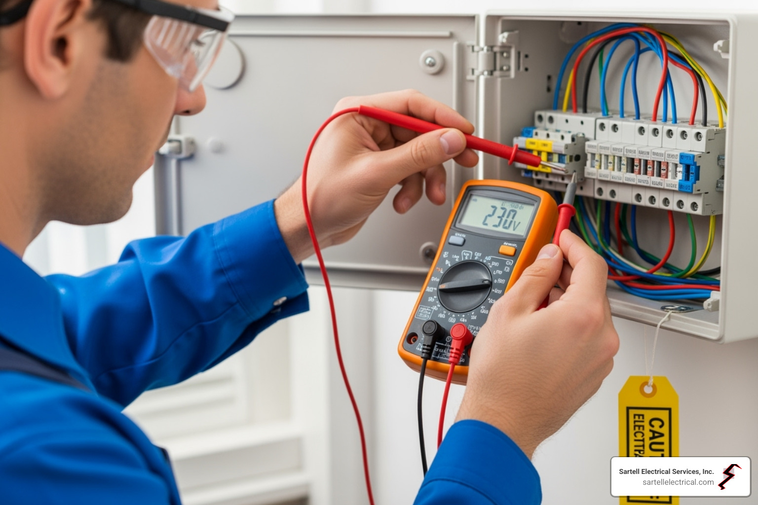 sample Electrical Installation Condition Report (EICR) page - Electrical safety checks