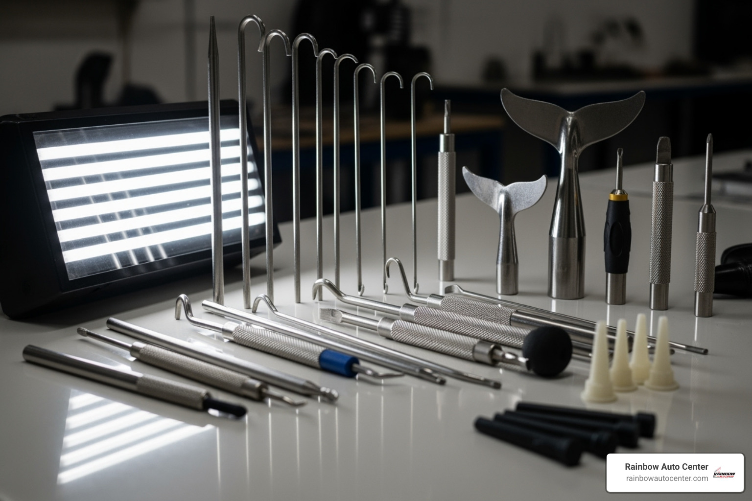 specialized PDR tools - paintless dent repair tesla