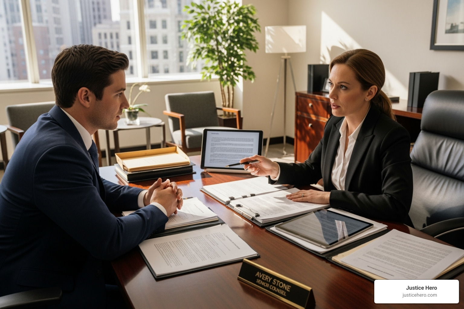 a person speaking with a legal professional - zantac lawsuit update may 2025