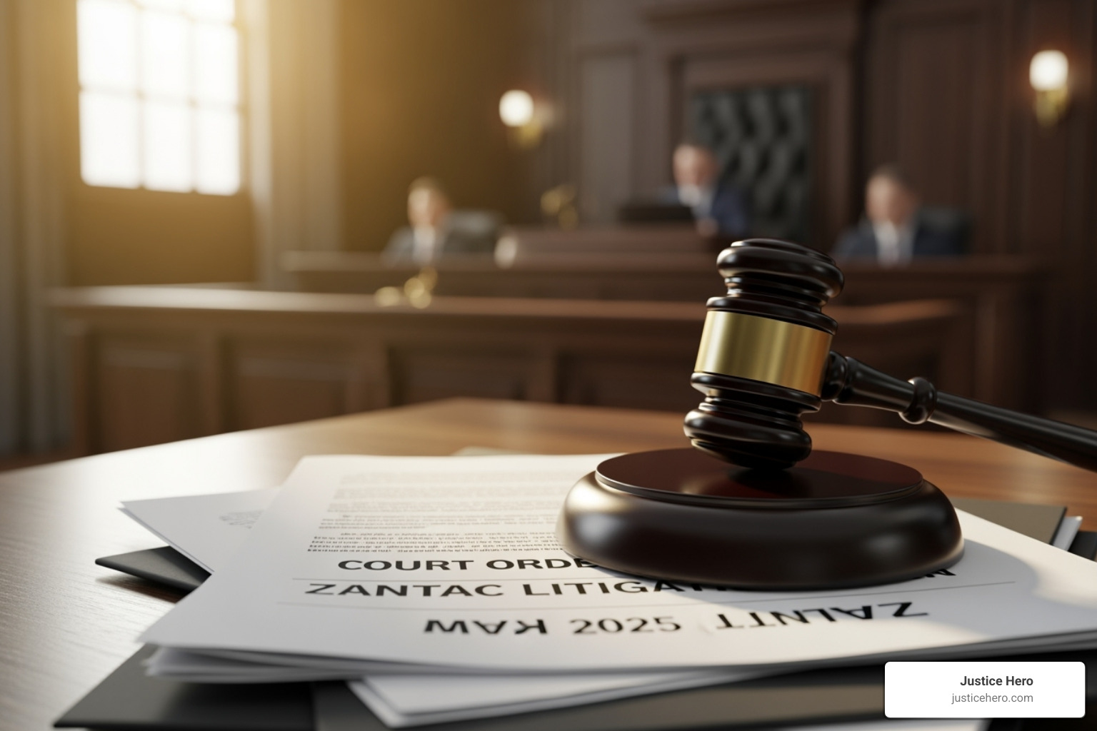 medical bills and legal documents - zantac lawsuit update may 2025