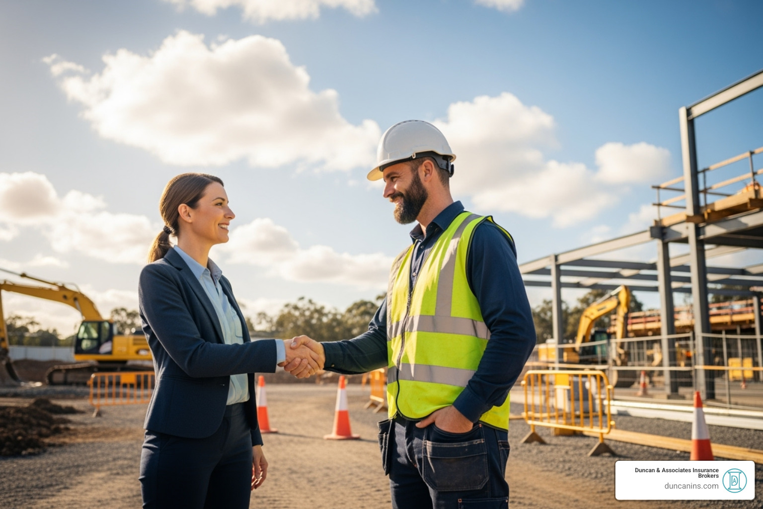 confident contractor shaking hands with a happy client - contractor errors and omissions insurance confident contractor shaking hands with a happy client - contractor errors and omissions insurance