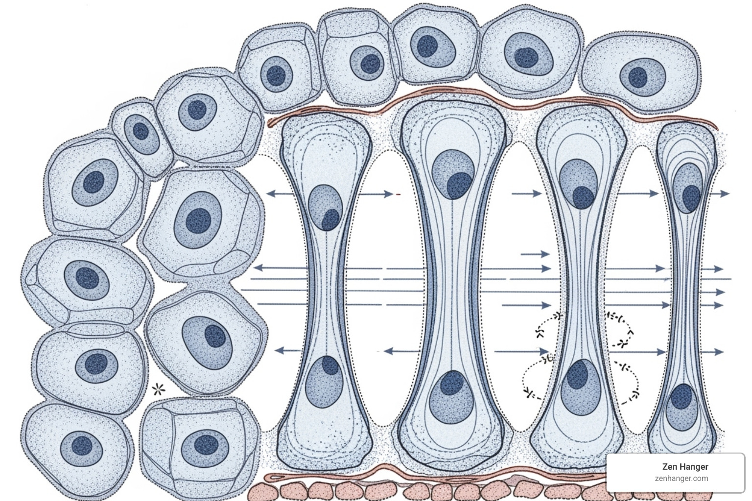 illustration of mechanical stretch on tissue - best penis enlargement routine
