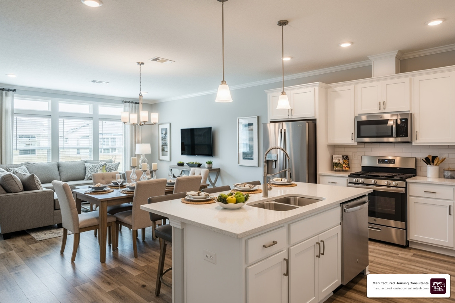 two-bedroom open-concept floor plan - two bedroom mobile homes two-bedroom open-concept floor plan - two bedroom mobile homes