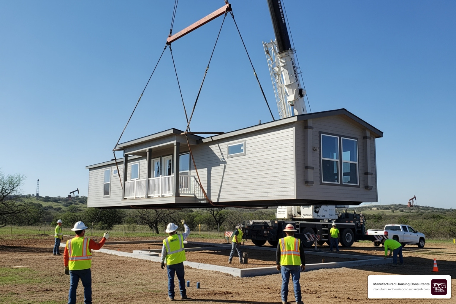 mobile home being set up - buying a repo mobile home mobile home being set up - buying a repo mobile home