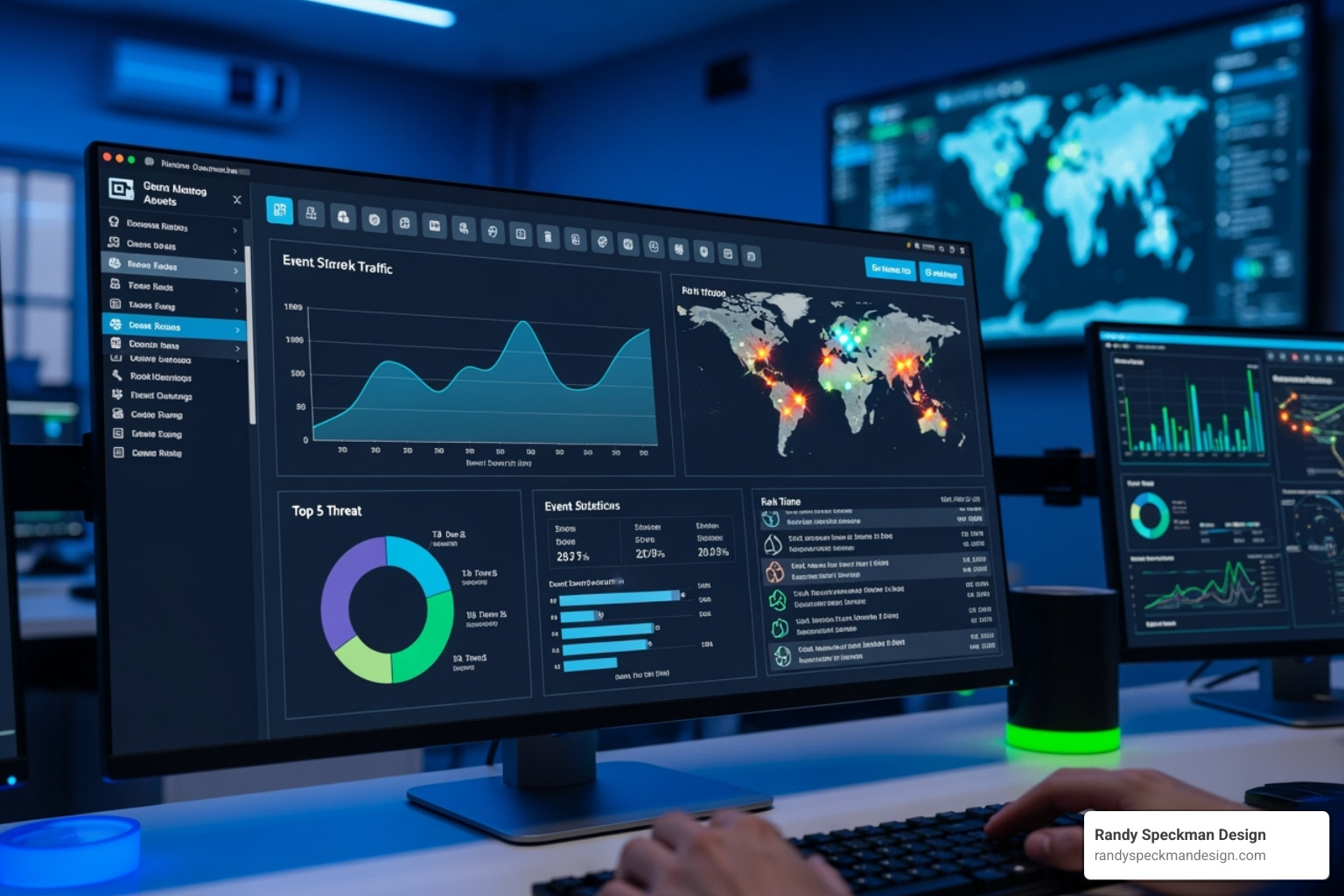 security monitoring dashboard showing real-time alerts - Secure website development security monitoring dashboard showing real-time alerts - Secure website development