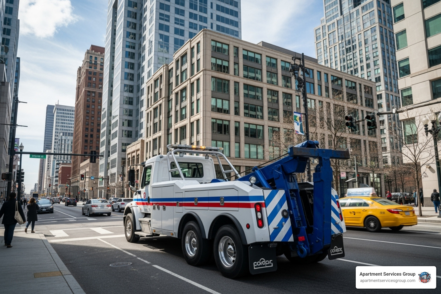 modern, clean tow truck - private towing company modern, clean tow truck - private towing company