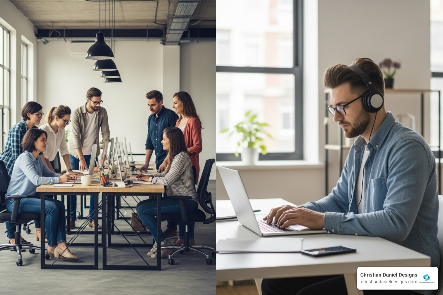 comparison table of web design agency vs freelancer - Small business web design