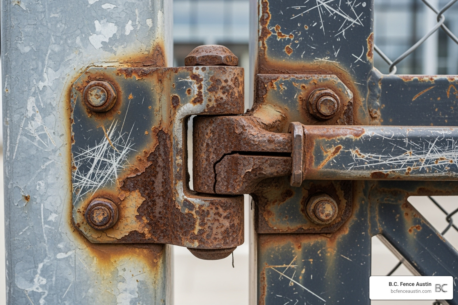 damaged commercial swing gate hinge - commercial gate repair damaged commercial swing gate hinge - commercial gate repair