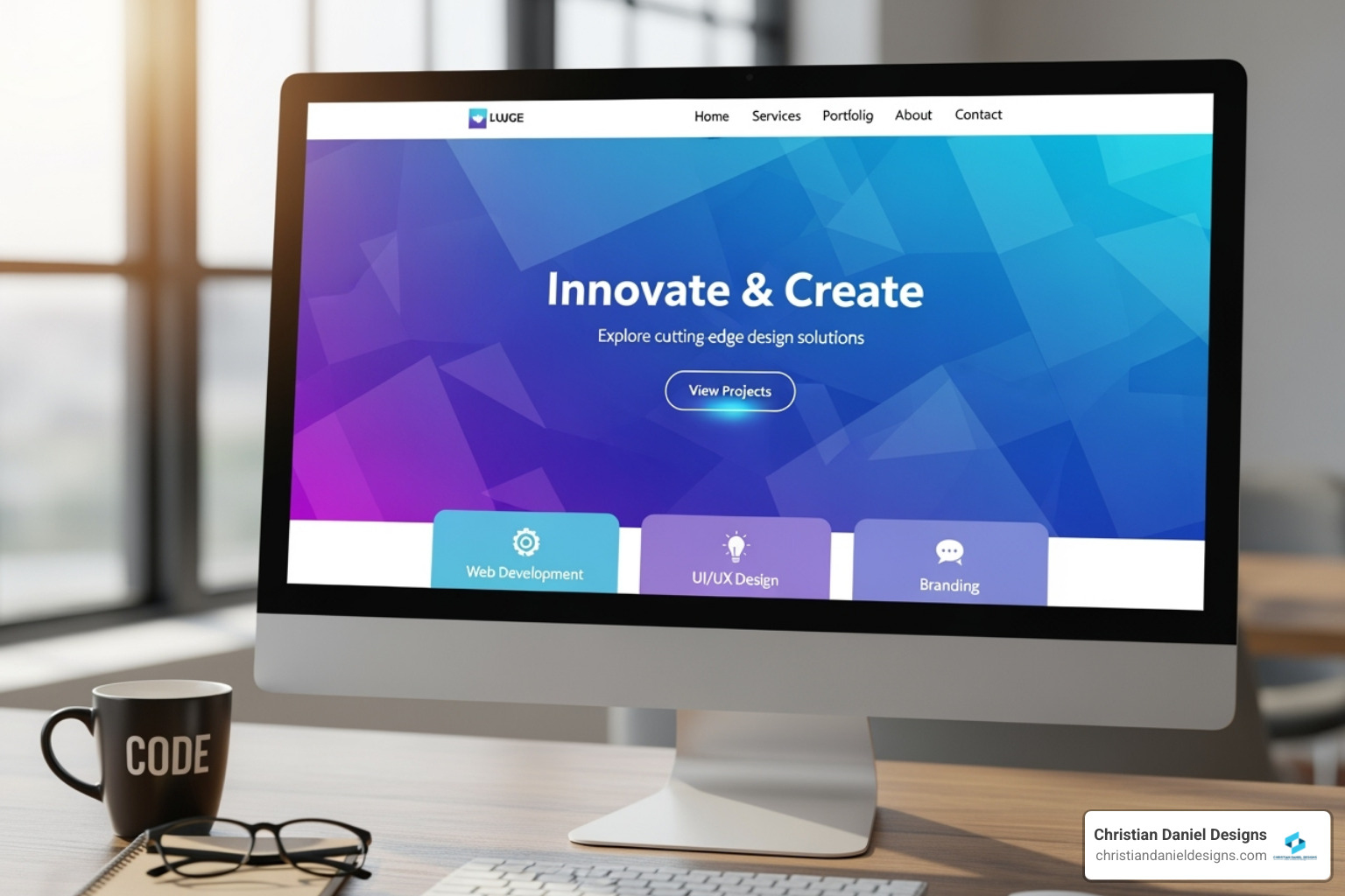 modern design trends collage - website designs