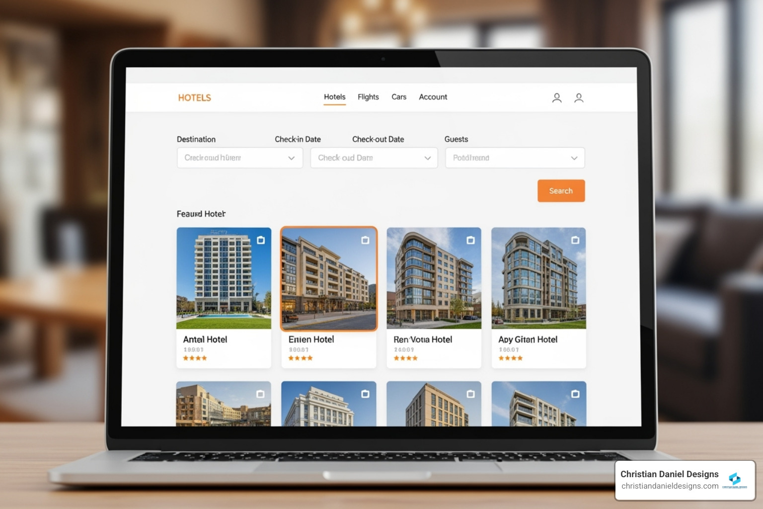Cluttered And Confusing Hotel Website Homepage - Hotel Booking Website Design Cluttered and confusing hotel website homepage - hotel booking website design