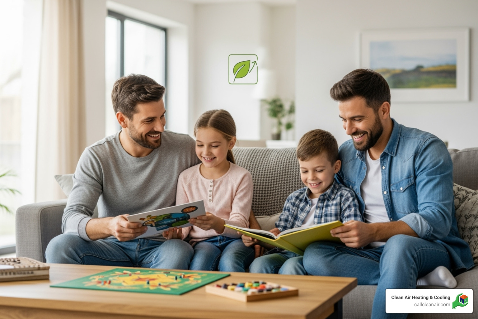 family comfortably enjoying their home, with a subtle icon indicating energy savings - closed loop geothermal system cost family comfortably enjoying their home, with a subtle icon indicating energy savings - closed loop geothermal system cost
