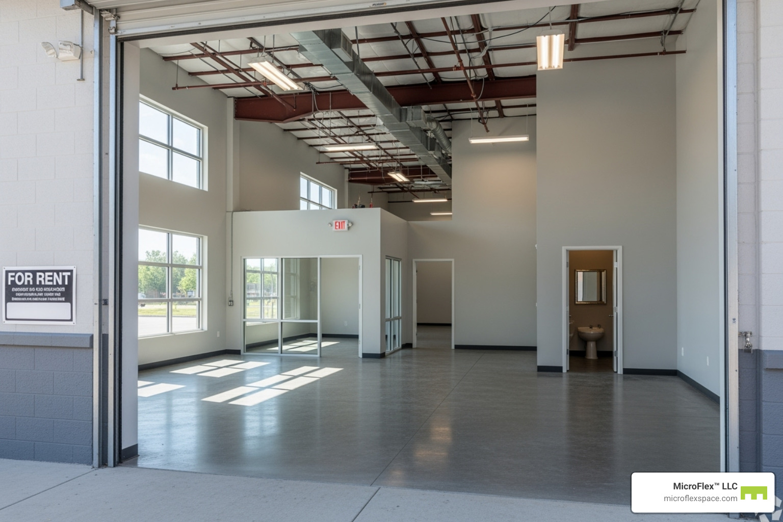 Person using a laptop to browse commercial real estate listings - Commercial workshop for rent Person using a laptop to browse commercial real estate listings - Commercial workshop for rent