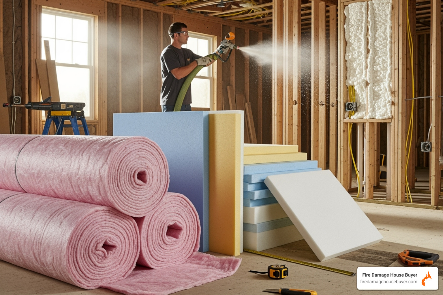 house insulation materials - does house insulation burn​