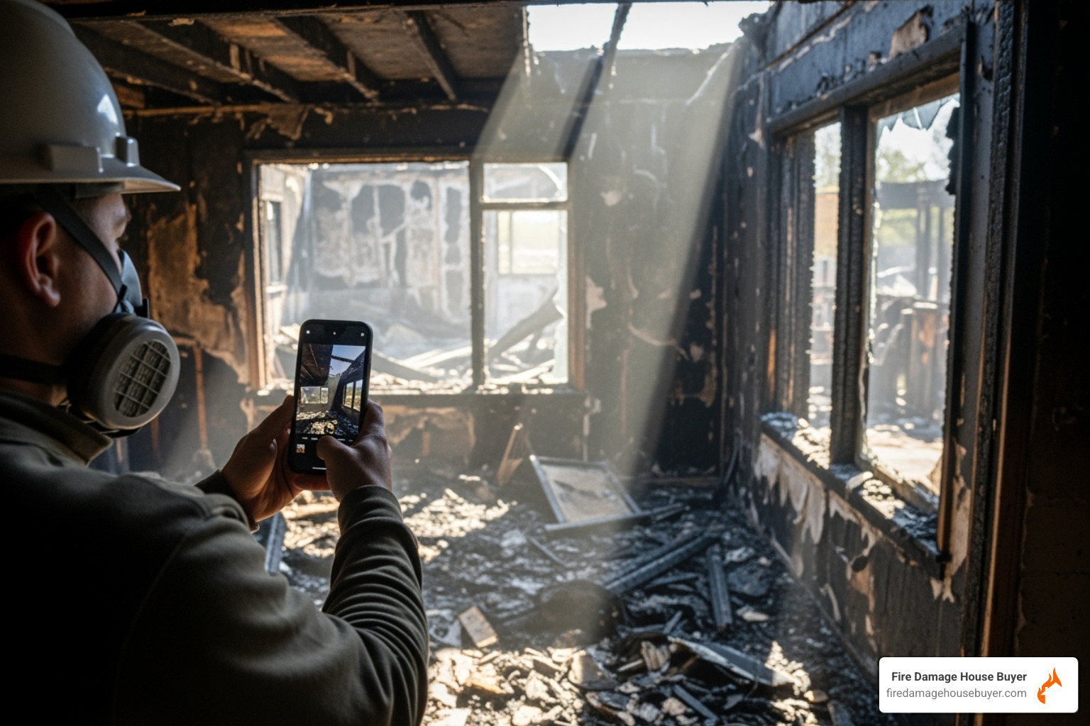 a person taking photos of fire damage with a smartphone - what to do after a house fire with no insurance a person taking photos of fire damage with a smartphone - what to do after a house fire with no insurance