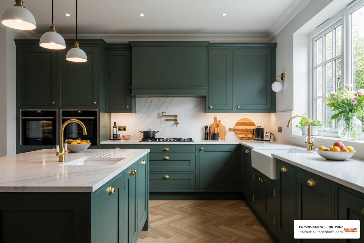 kitchen with deep forest green cabinets and brass hardware - what is the trend for kitchen cabinets in 2023 kitchen with deep forest green cabinets and brass hardware - what is the trend for kitchen cabinets in 2023
