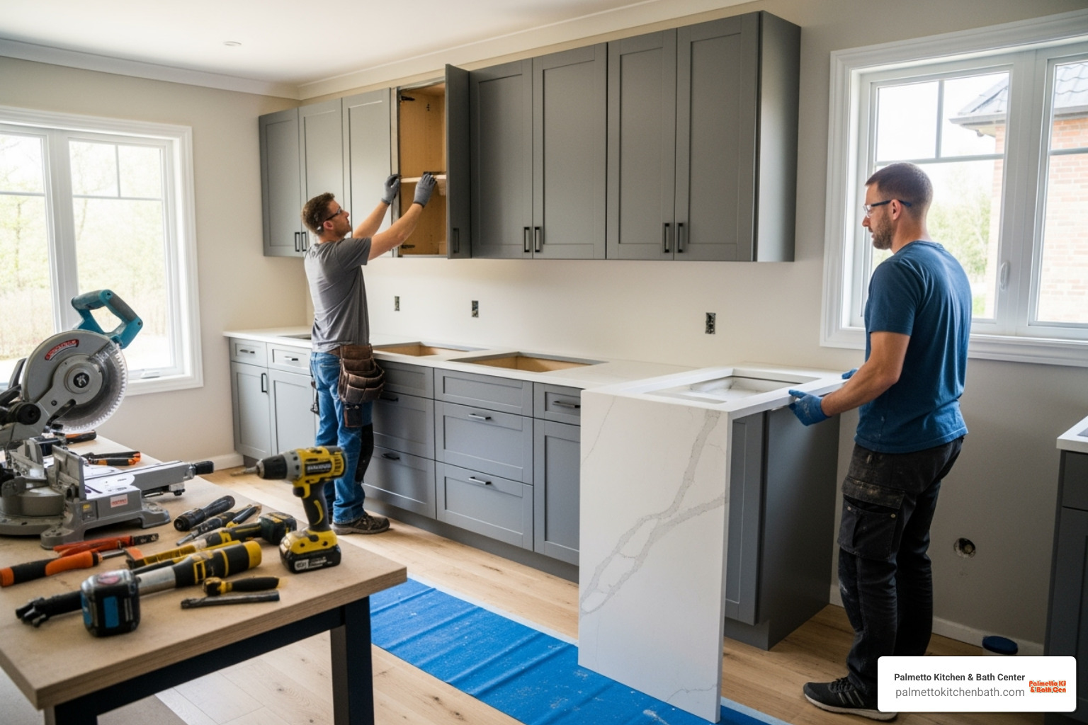 a well-organized kitchen renovation in progress by Palmetto Kitchen & Bath Center - kitchen remodel quotes a well-organized kitchen renovation in progress by Palmetto Kitchen & Bath Center - kitchen remodel quotes