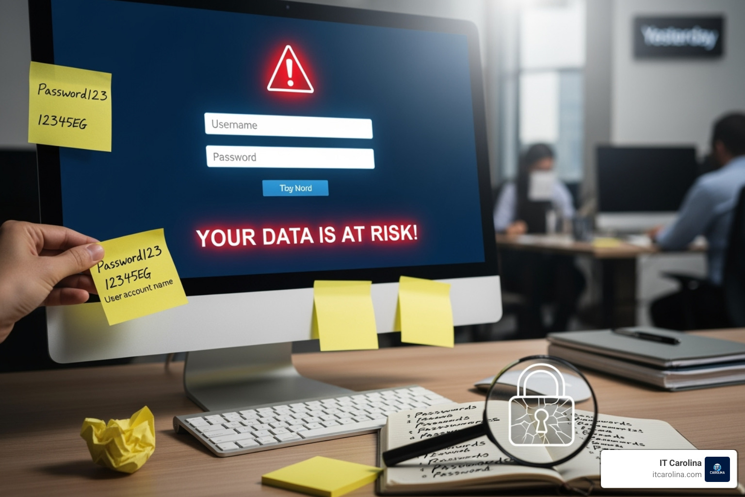 graph showing increased productivity and reduced IT tickets - Why Your Business Needs a Password Manager... Yesterday If your team is still using sticky notes or simple passwords, your data is at risk. graph showing increased productivity and reduced IT tickets - Why Your Business Needs a Password Manager... Yesterday If your team is still using sticky notes or simple passwords, your data is at risk.