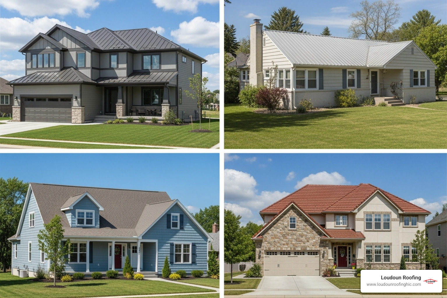 different metal roof styles - leesburg metal roof replacement