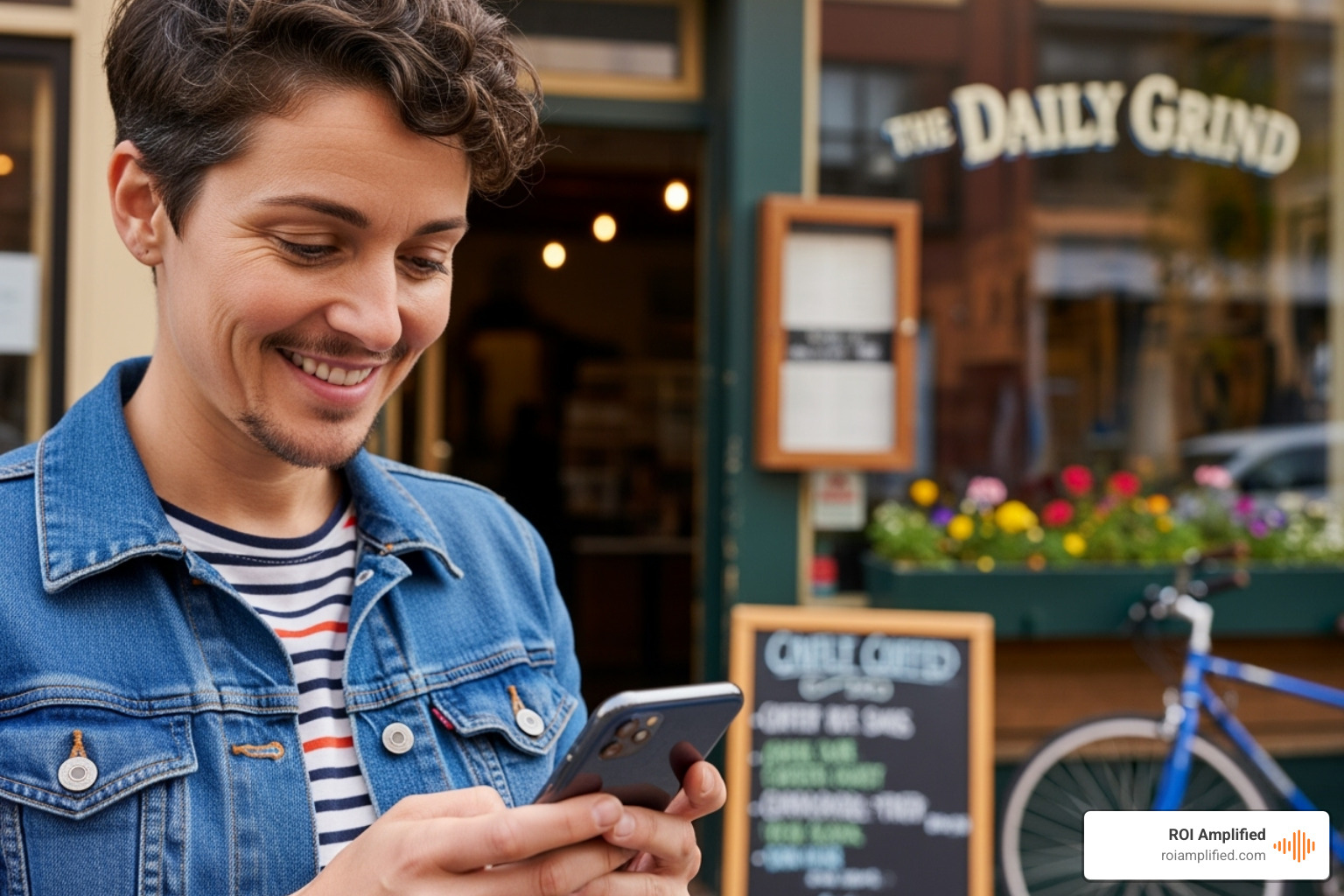 Optimized Google Business Profile on a phone - google maps seo services