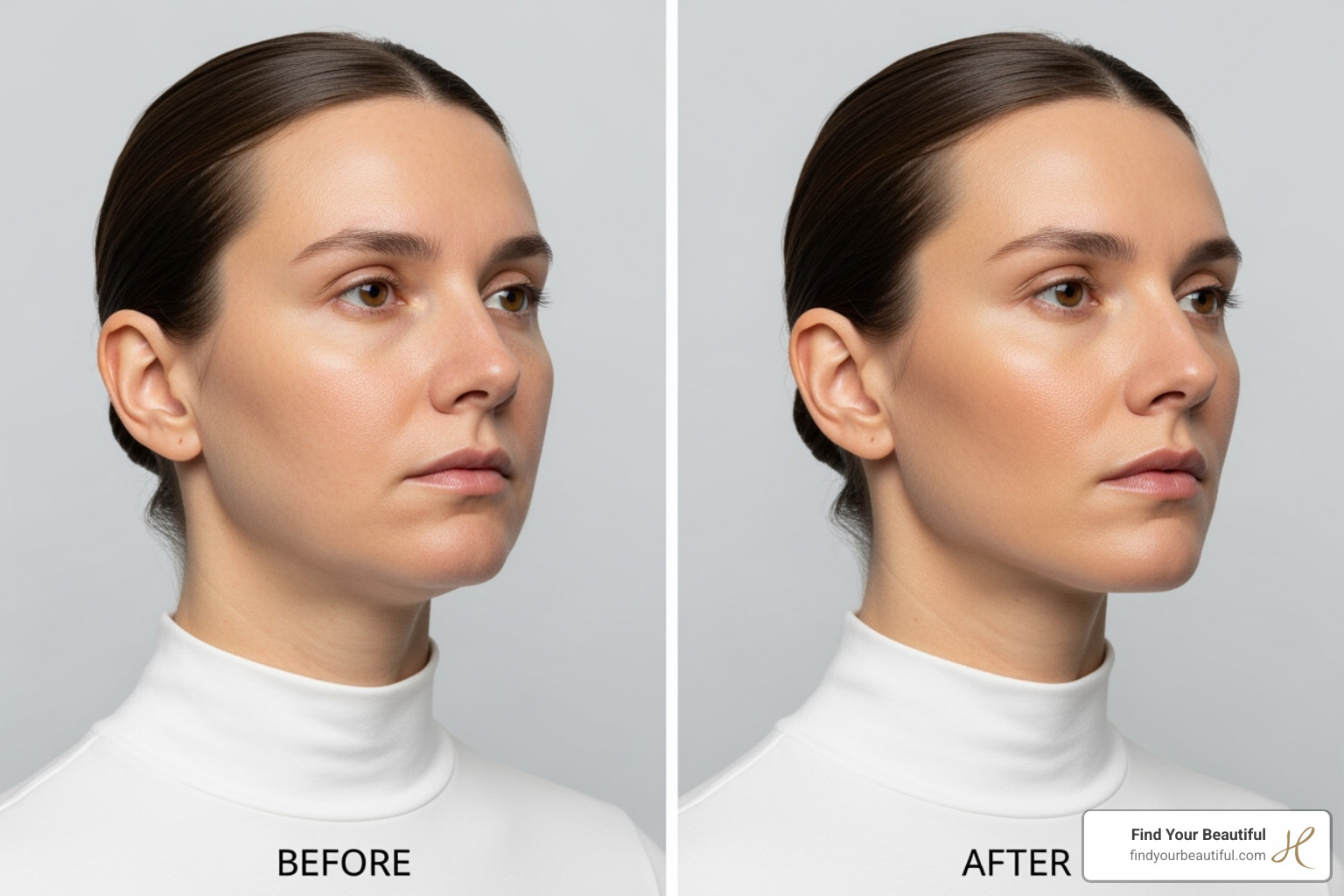 surgical before-and-after results for a defined jawline - double chin tightening surgical before-and-after results for a defined jawline - double chin tightening