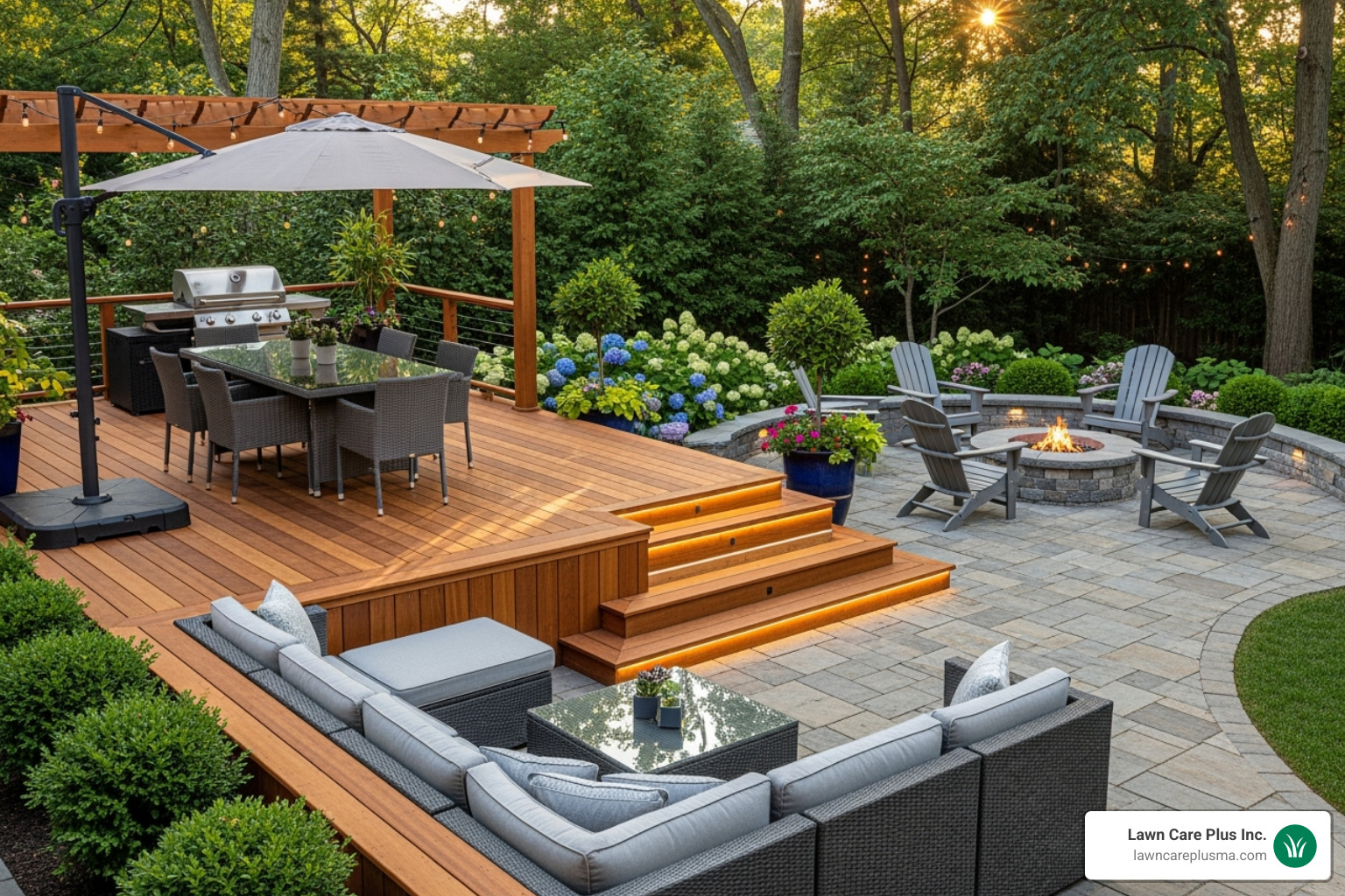 diagram of deck construction layers - building decks and patios