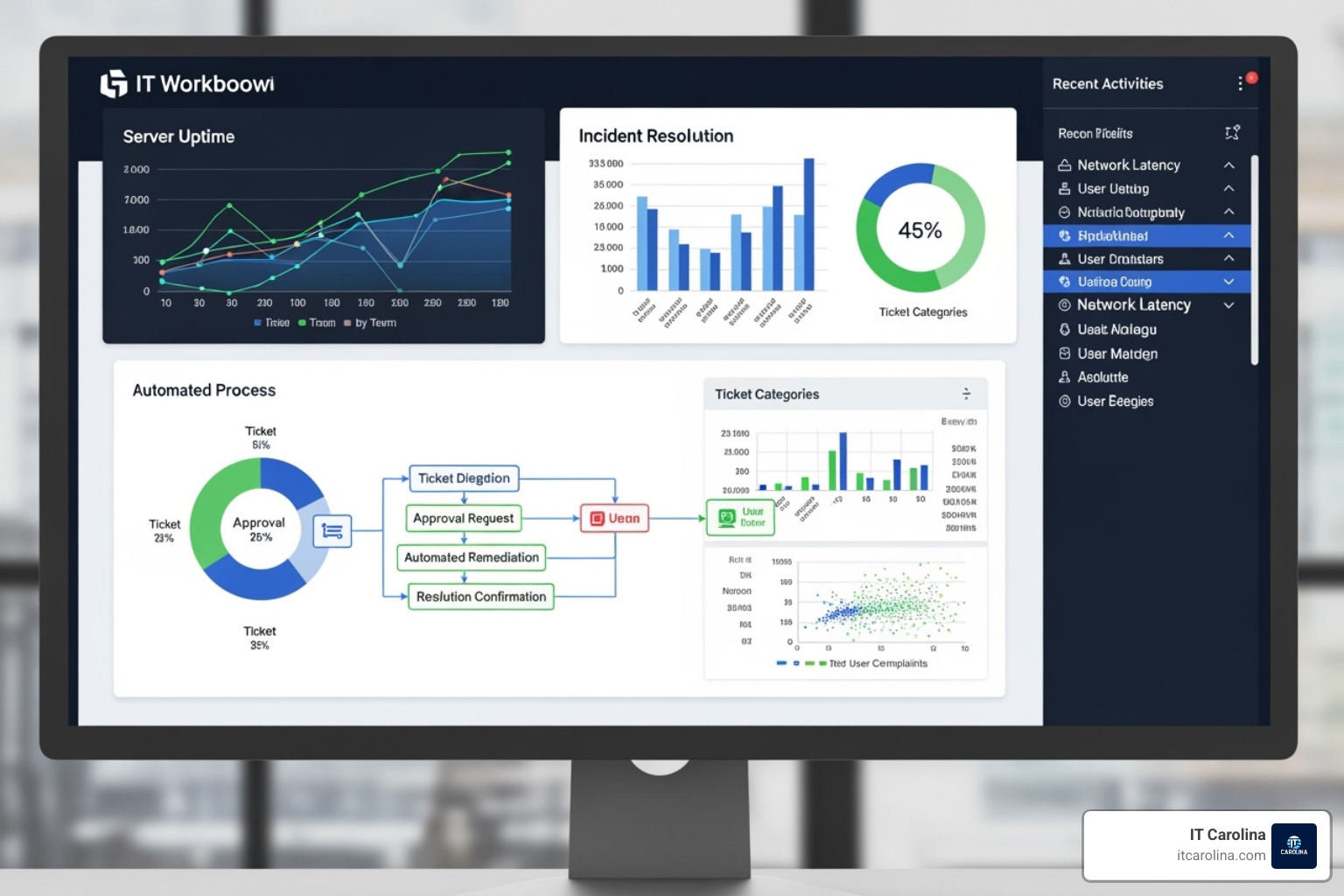 A software dashboard showing an automated IT workflow - The Ultimate IT Checklist for Onboarding and Offboarding Employees A software dashboard showing an automated IT workflow - The Ultimate IT Checklist for Onboarding and Offboarding Employees