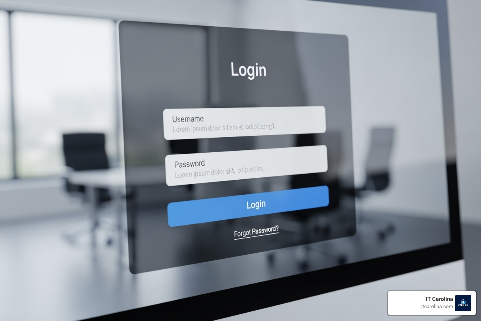 Forgot Password link on a generic login screen - I forgot my password and need it reset