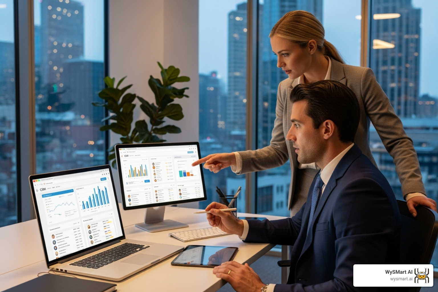 CRM dashboard showing automated workflows and tasks - CRM for law firms