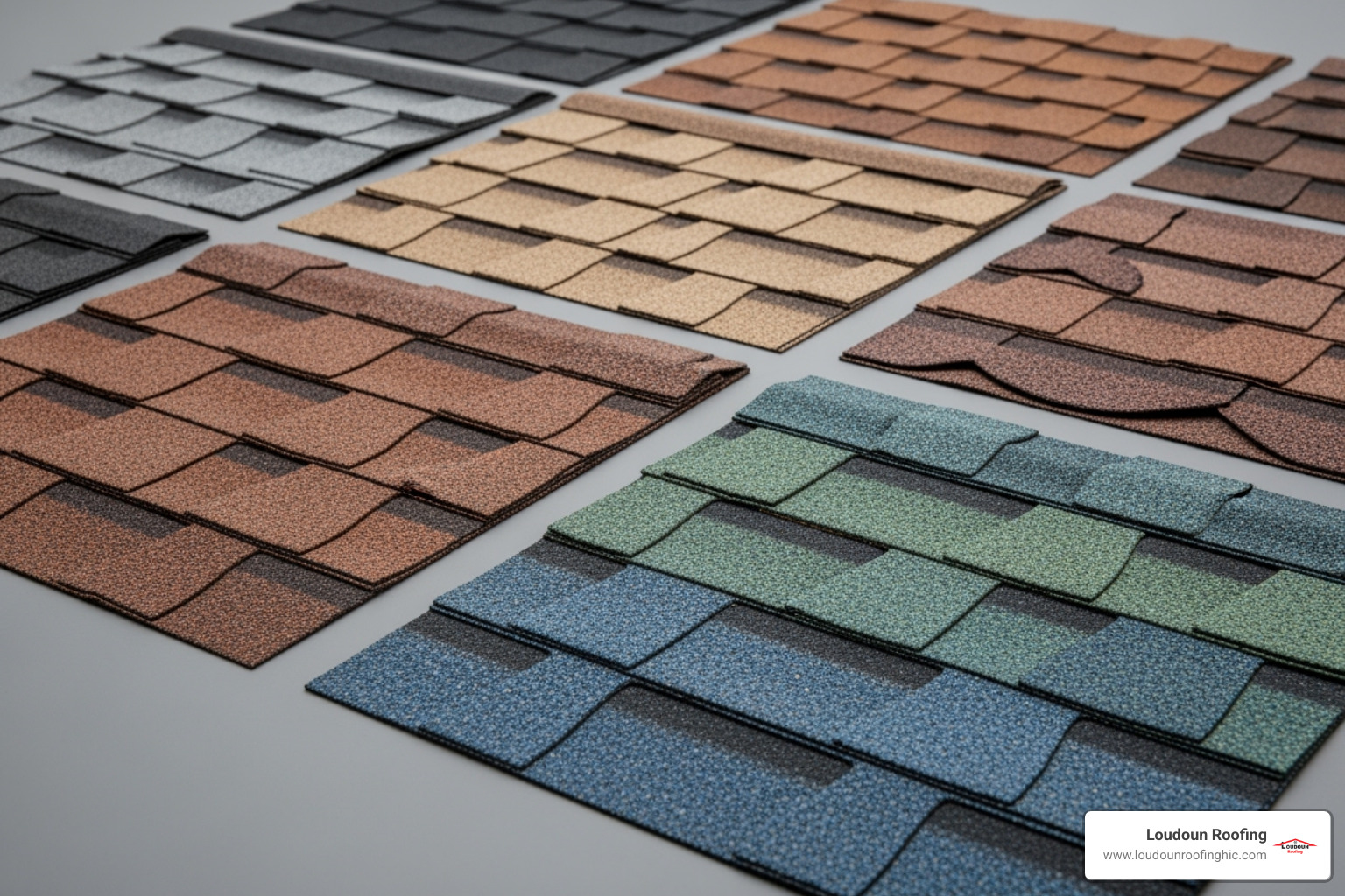 different shingle styles and colors (architectural, designer) - leesburg shingle roof replacement