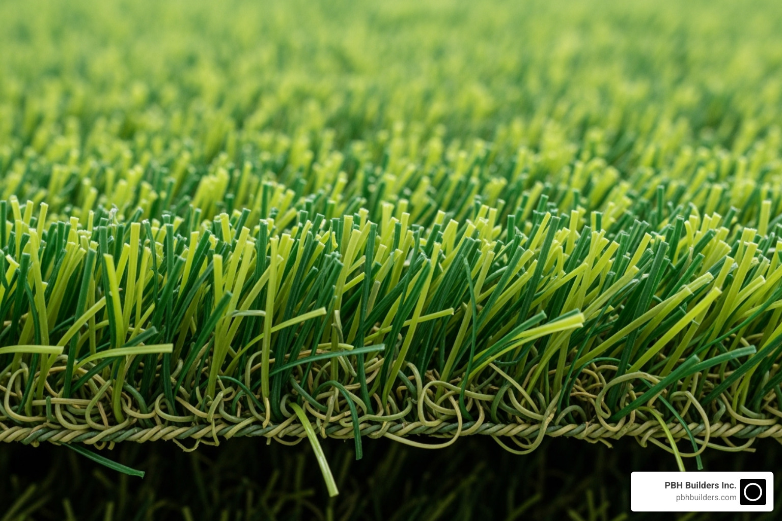 Close-up of a perfectly invisible turf seam - astro turf contractors