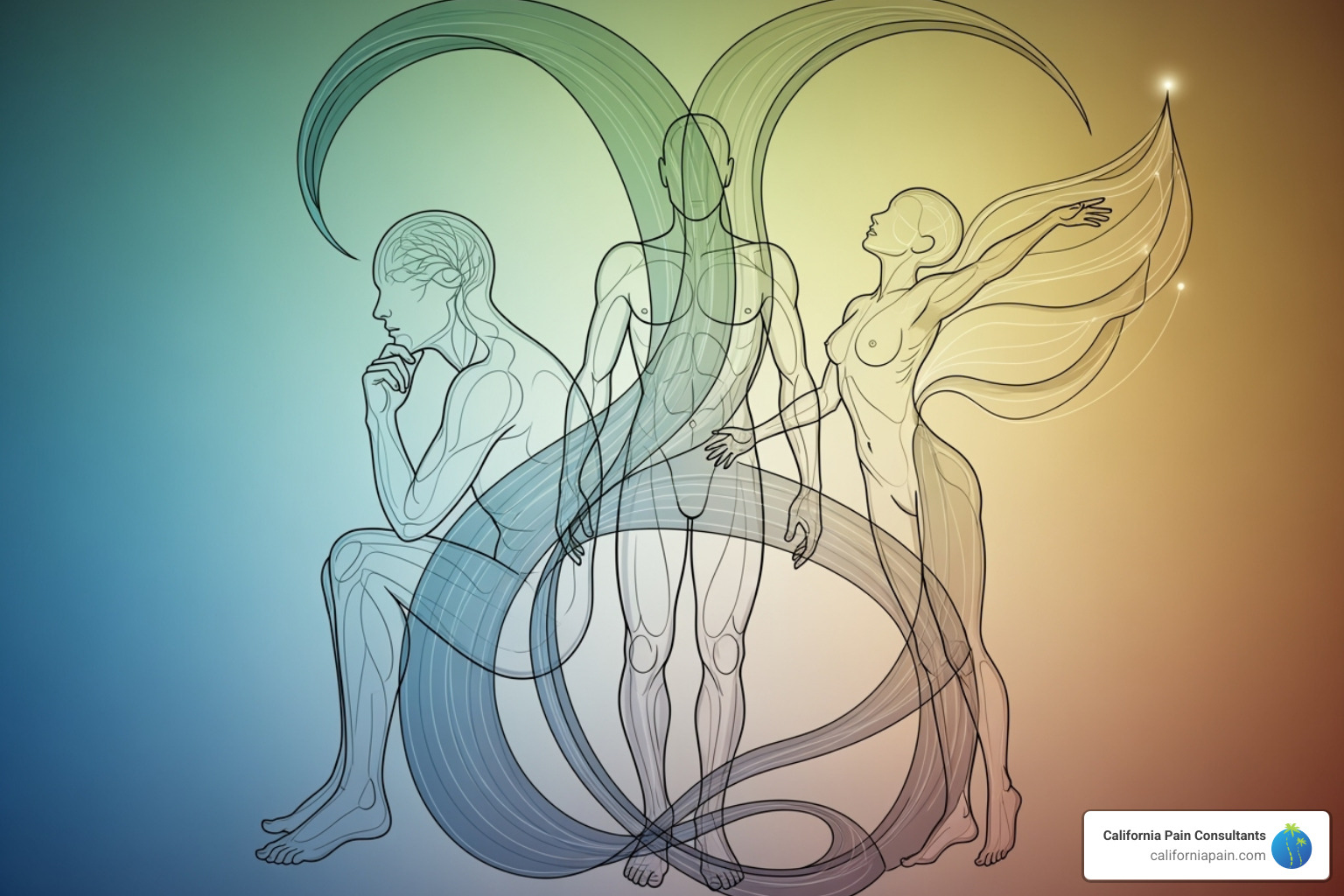 a diagram showing the interconnectedness of mind, body, and spirit - naturopath near me