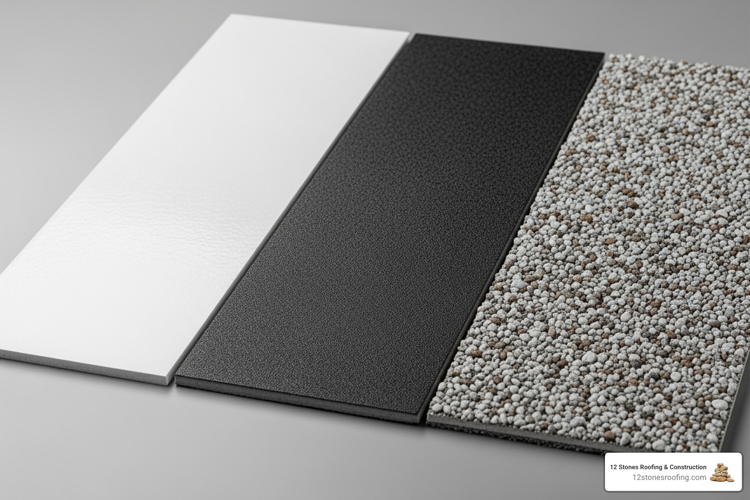 Different flat roofing materials - new flat roof installation