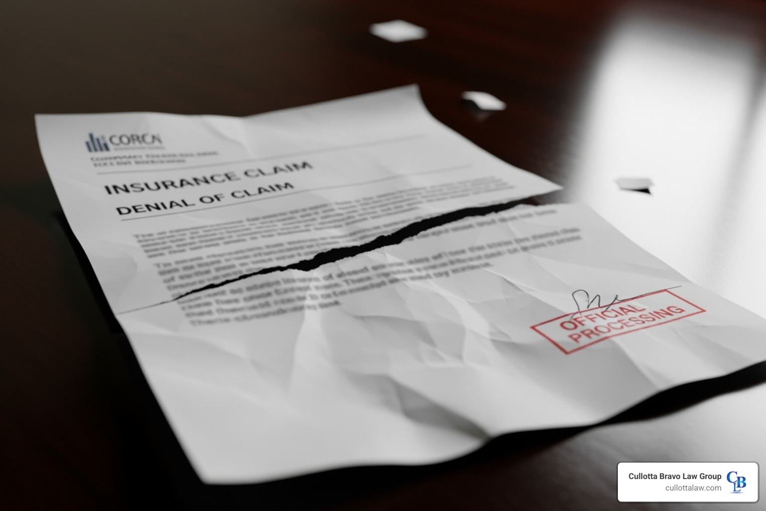 frustrating insurance claim denial letter - Experienced injury attorney