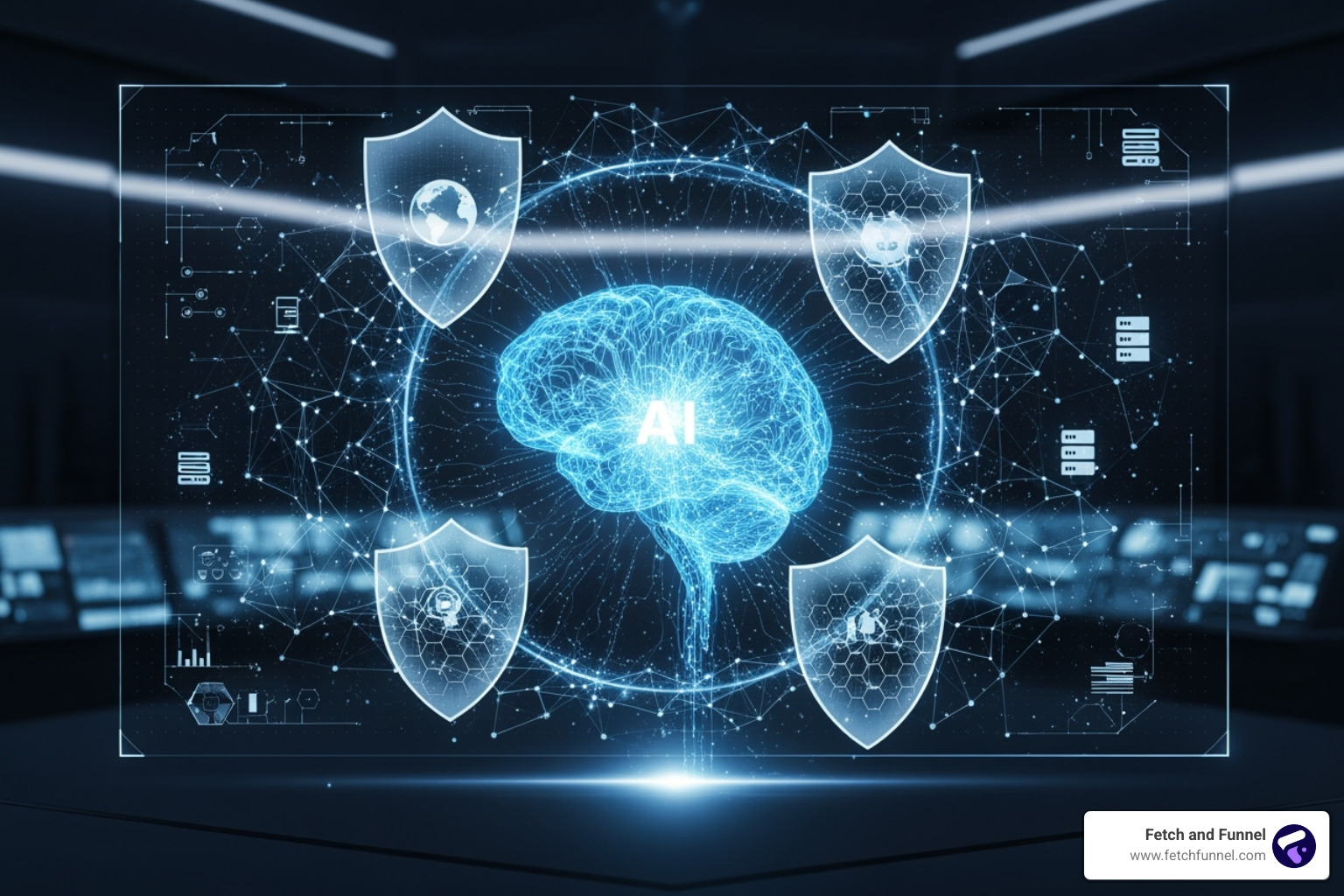 A futuristic interface showing AI, data privacy, and global connection concepts - Digital marketing experts A futuristic interface showing AI, data privacy, and global connection concepts - Digital marketing experts
