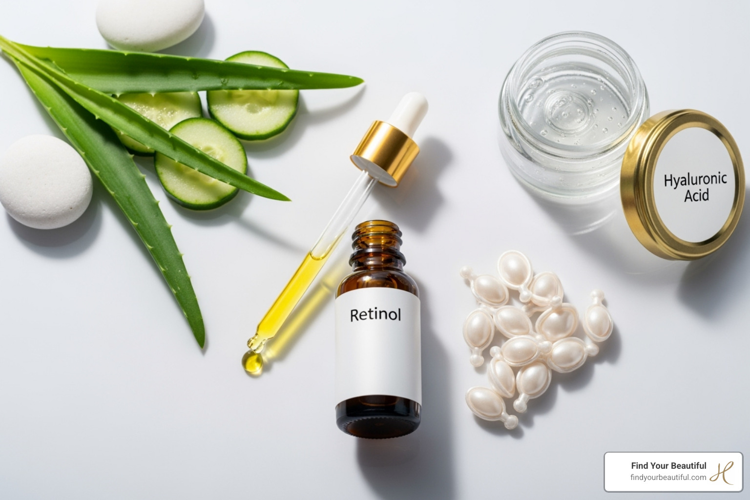 Key skincare ingredients like retinol, peptides, and hyaluronic acid - skin tightening cream vs procedure Key skincare ingredients like retinol, peptides, and hyaluronic acid - skin tightening cream vs procedure
