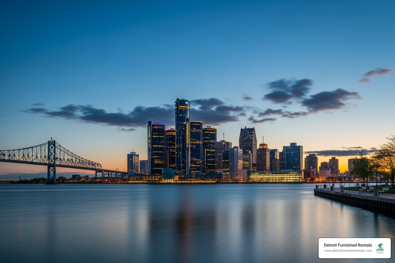 Detroit skyline from Windsor - underground railroad detroit michigan