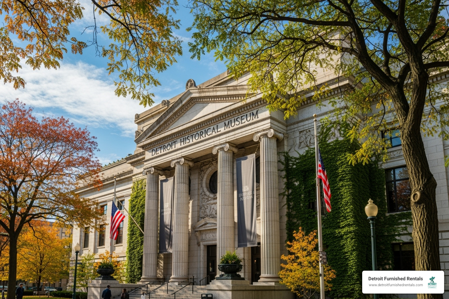 Detroit Historical Museum exterior - international memorial to the underground railroad