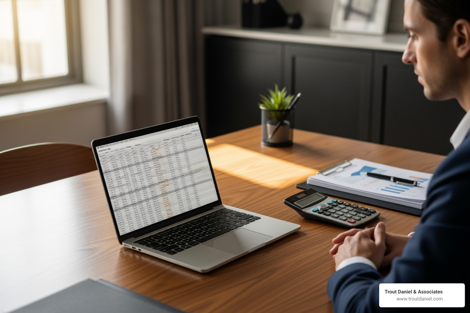 business owner working on a budget at a desk - cost to rent retail space Afa8807dfd5ee97d786ee95cd6de829fd19babe6