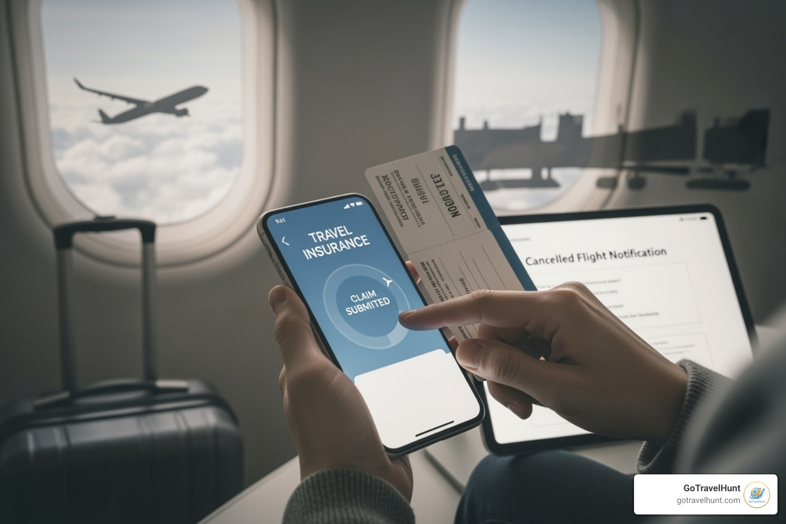 policy document with fine print being highlighted - travel cancellation insurance
